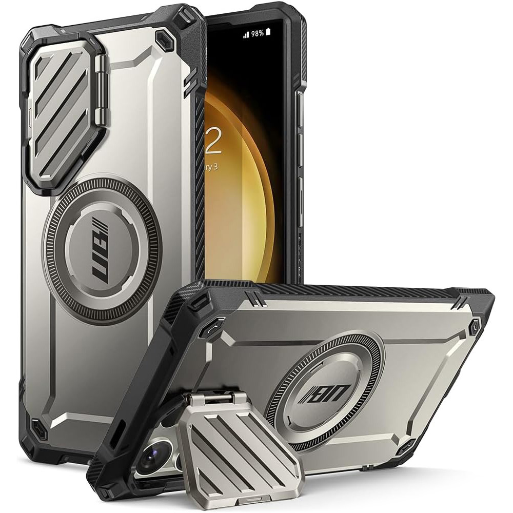 Etui Supcase Unicorn Beetle Mag XT z MagSafe do Galaxy S24 Ultra, niebieskie